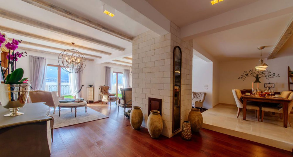 Allure Palazzi Kotor Bay Three Bedroom Villa Living Room