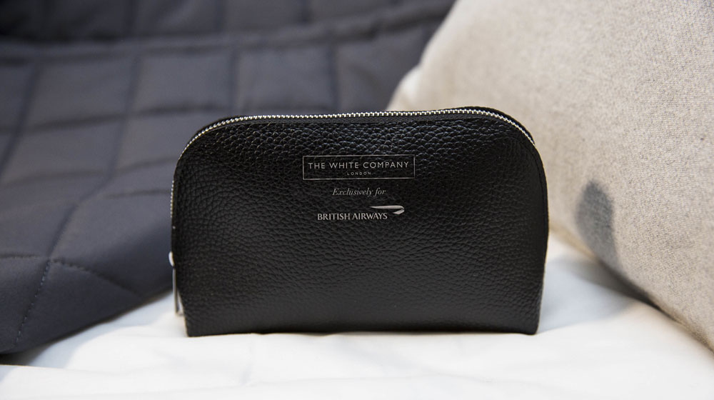 British Airways The White Company amenity kits