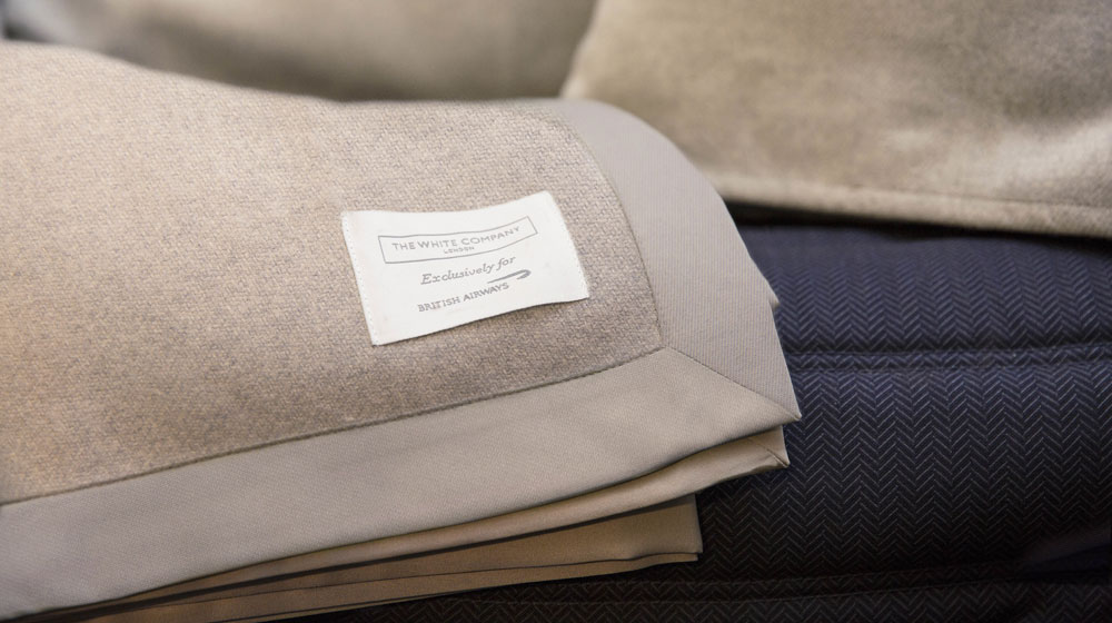 British Airways The White Company blanket