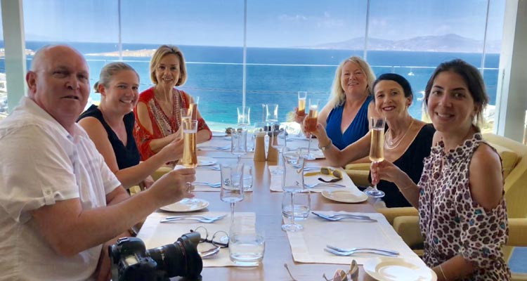 Dinner at the Myconian Collection