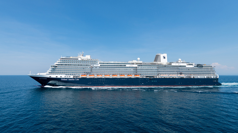 Niuew Statendam during sea trials in August, 2018