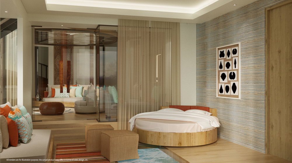 Jumeirah Vittaveli | Private Ocean Retreat with Slide - second bedroom 