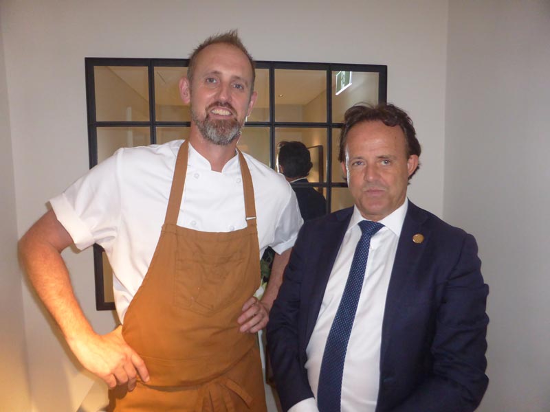 Visit Sunshine Coast CEO Simon Latchford with Chef Cameron