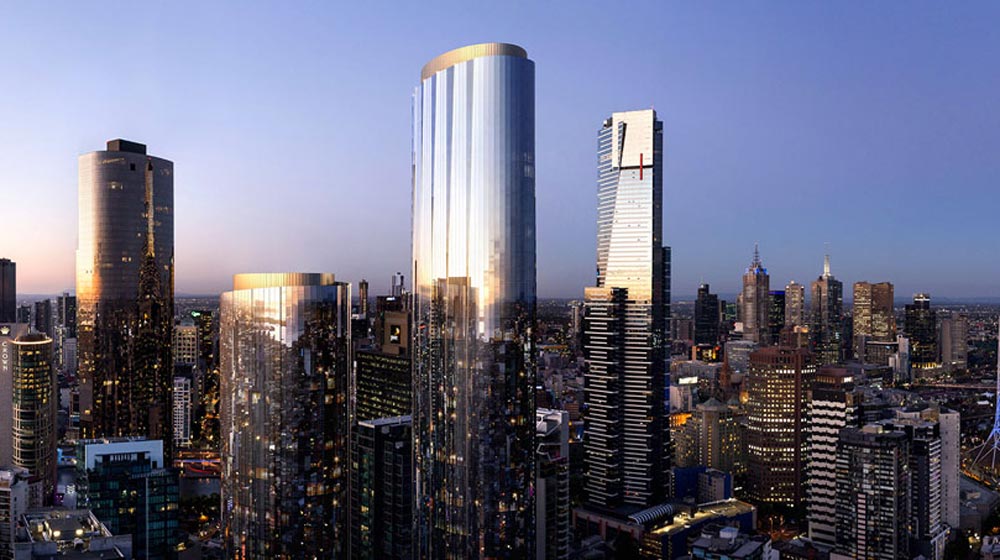 Rendering of the Melbourne Square project, tipped to be the home of Hilton Melbourne in 2022 | Image credit: OSK Property