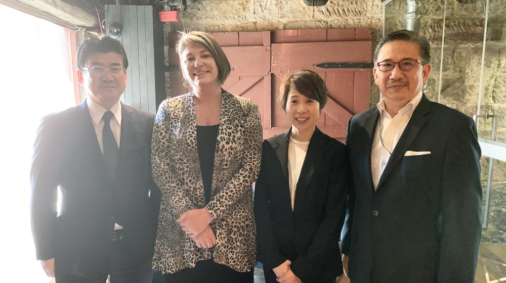 Ryuichiro Nishiyama, Director Executive Managing Officer, Prince Hotels & Resorts; Fiona Godfrey, StayWell Global Director Revenue Generation; Yuka Hagiwara, Supervisor PR Department, Prince Hotels & Resort and Simon Wan, President & Director, StayWell.