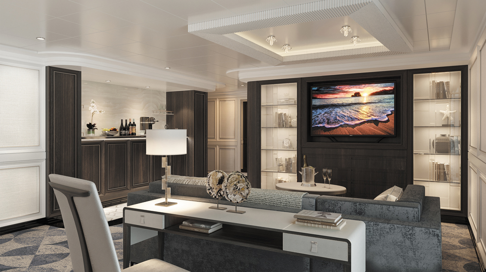 Seven Seas Splendor | Master Suite Living Room