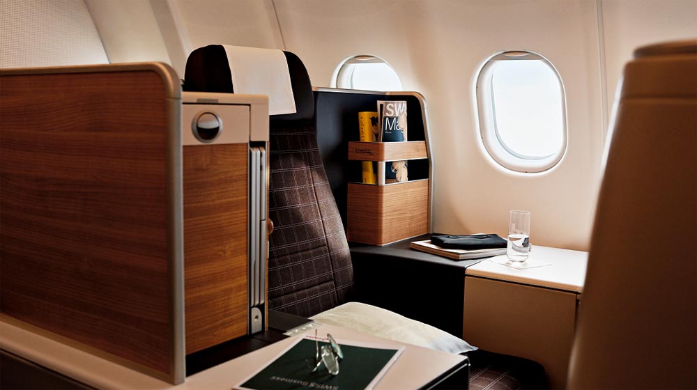 SWISS A340 Retrofitted Business Class