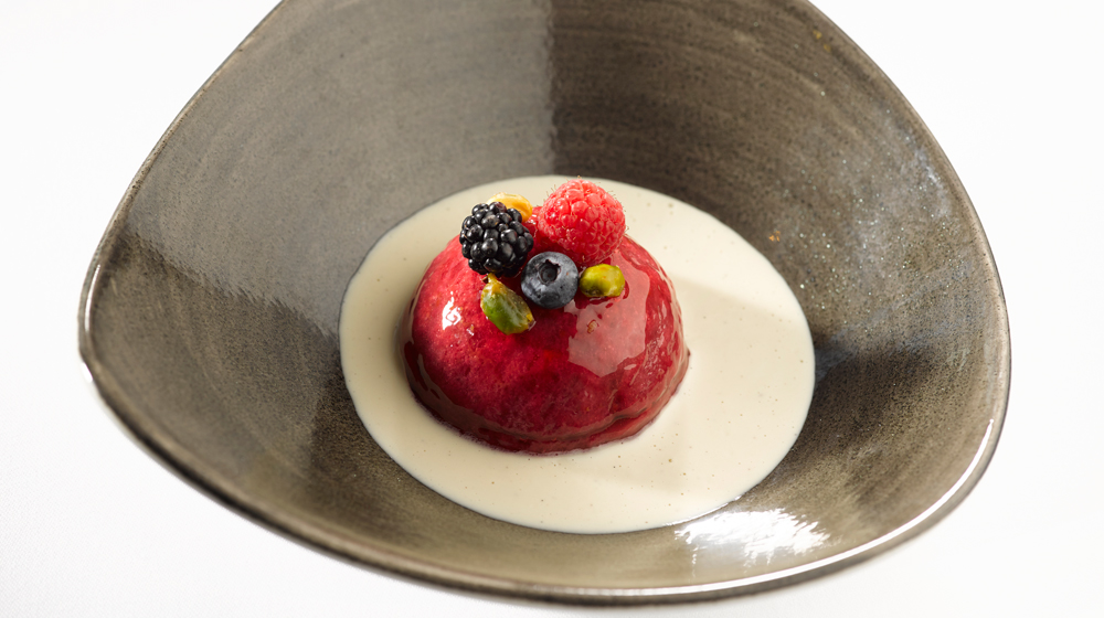 Plant Based Summer Berry Pudding