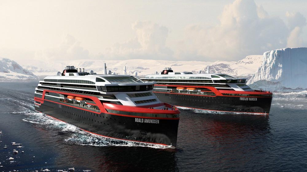 MS Roald Amundsen and MS Fridtjof Nansen
