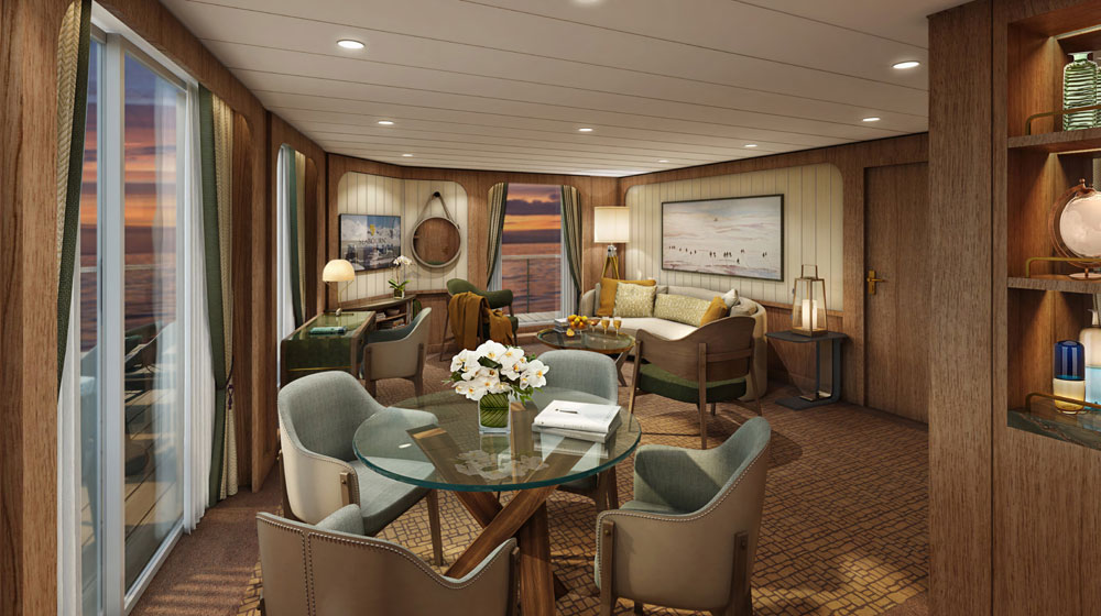 Seabourn expedition ships - Signature Suite Living Room