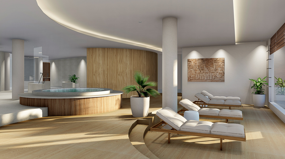 Chiva-Som Spa Area rendering