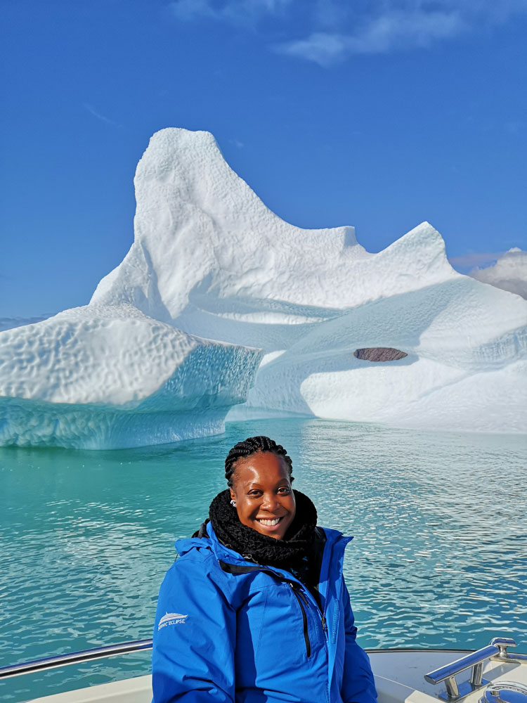 Kimolee Irving in Greenland