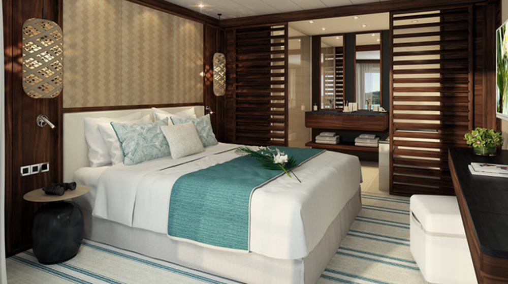 Le Paul Gauguin Tiara Suite bedroom