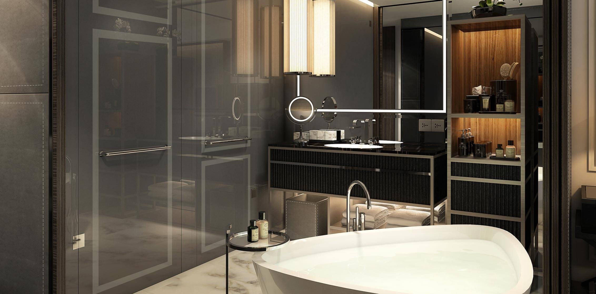 Artist Impression: Guestroom Bathroom