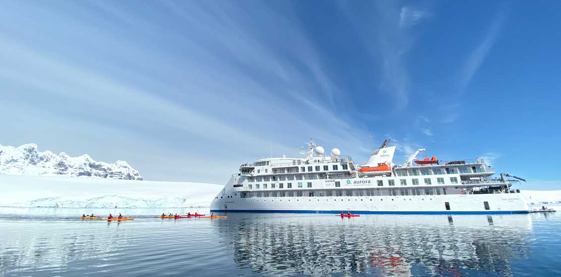 Kayaking in Antarctica from Greg Mortimer | Credit: Scott Portelli
