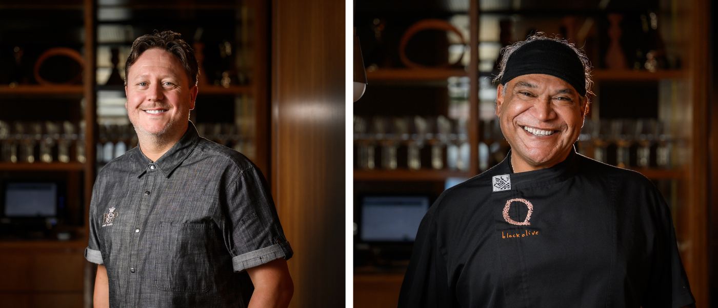 Mark Olive and Darren Purchese, photographed by David Li.