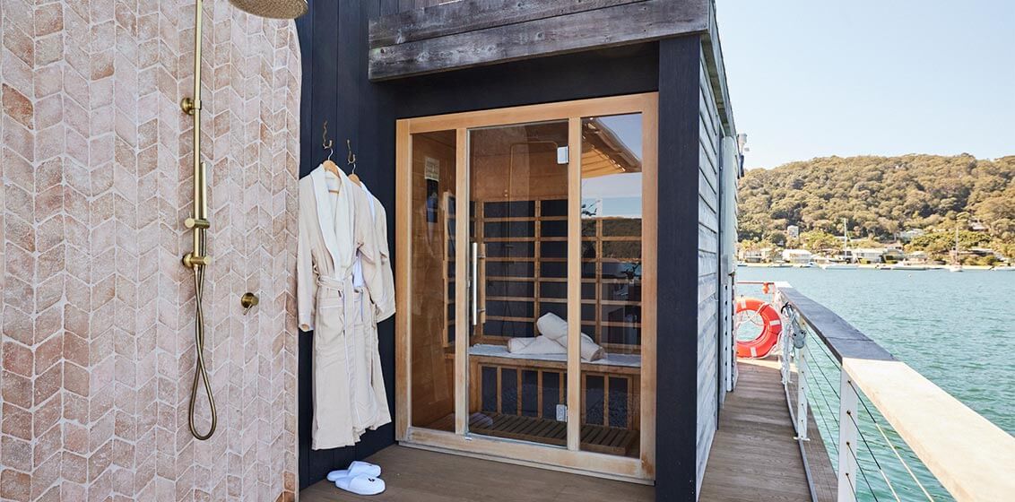 Infrared sauna, similar to those available on Seabourn expedition ships