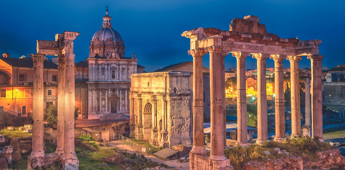Rome_Forum_Ruins_Night