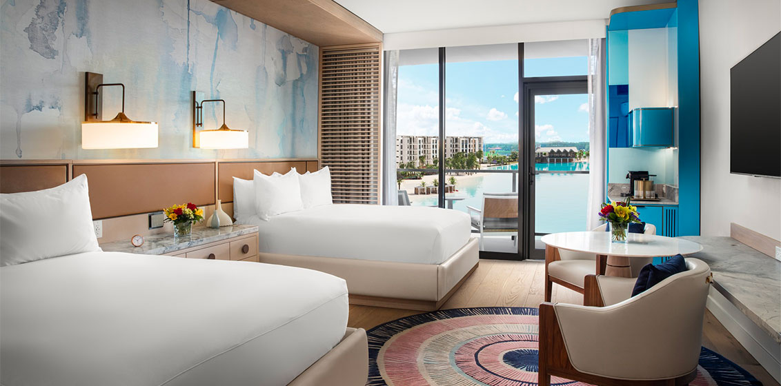 Conrad Orlando Lagoon View room © 2024 Hilton