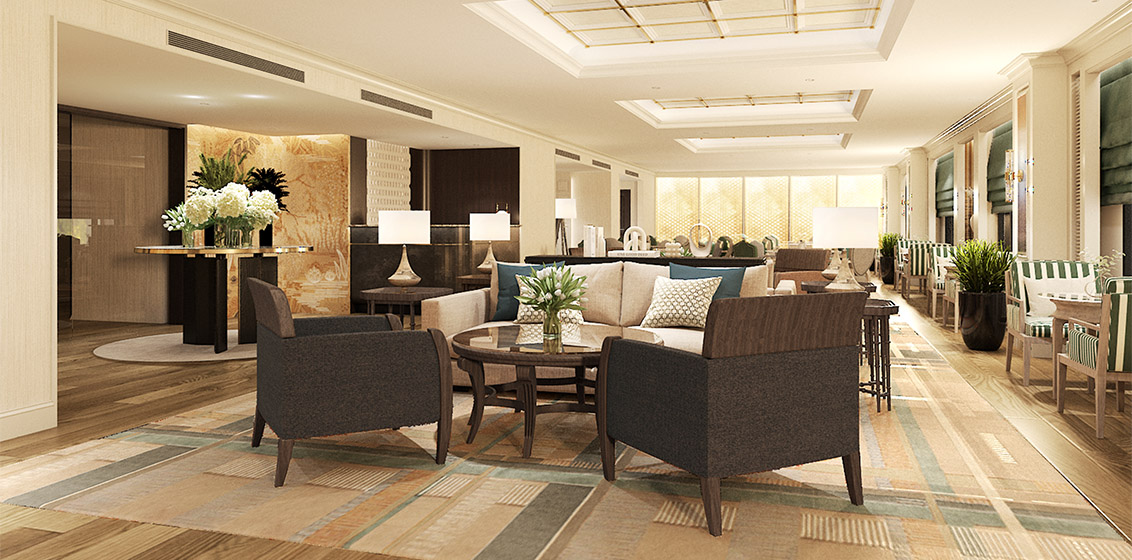 Anantara Siam Kasara Lounge rendering